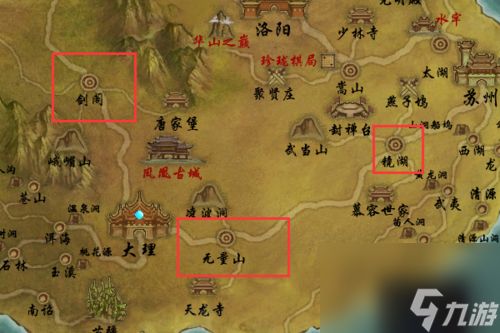 天龙八部采药等级分布图 天龙八部采药技能在哪学?