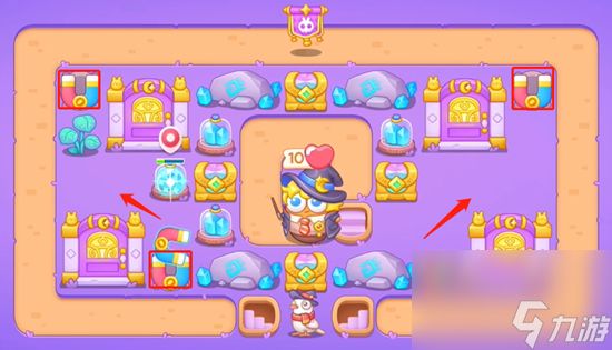 《保卫萝卜4》阿波与魔法宝藏第54关怎么过？