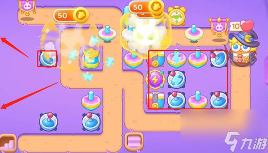 保卫萝卜4阿波与魔法宝藏第70关通关攻略