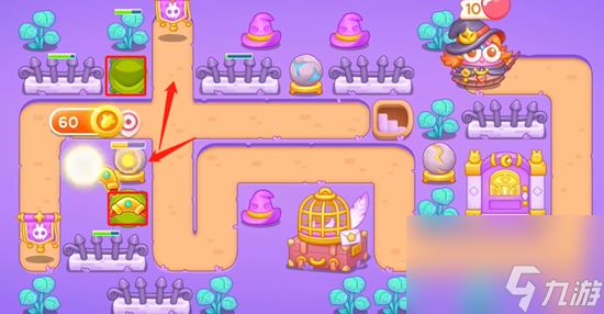 《保卫萝卜4》阿波与魔法宝藏第77关怎么过？