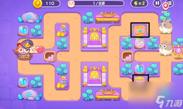 《保卫萝卜4》阿波与魔法宝藏第104关怎么过？