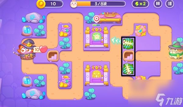 《保卫萝卜4》阿波与魔法宝藏第104关怎么过？