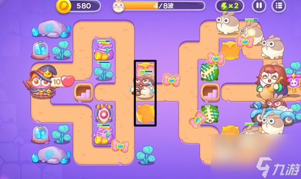 《保卫萝卜4》阿波与魔法宝藏第104关怎么过？