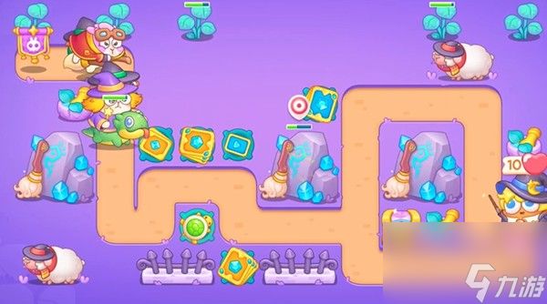 《保卫萝卜4》阿波与魔法宝藏第110关通关攻略