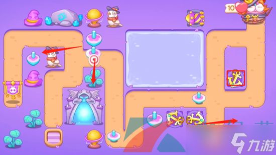 《保卫萝卜4》阿波与魔法宝藏第64关图文通关攻略