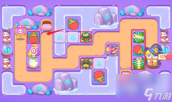 《保卫萝卜4》阿波与魔法宝藏第49关图文攻略