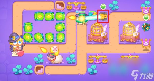 《保卫萝卜4》阿波与魔法宝藏第107关图文攻略