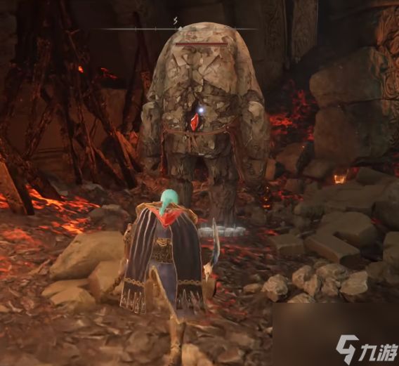 《艾尔登法环》熔岩管锻造遗迹石头人打法介绍