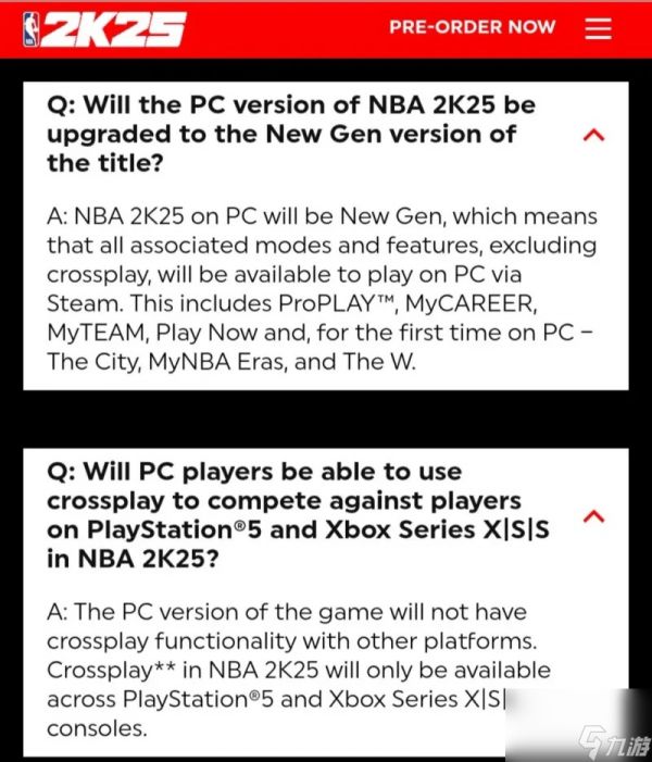 NBA2K25pc次世代介绍