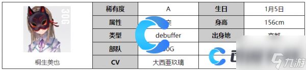 《炽焰天穹》桐生美也角色图文介绍