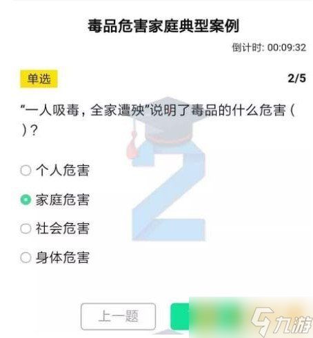 《青骄第二课堂》 六年级毒品危害家庭典型案例答案分享