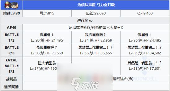 FGO夏日泳装复刻第四轮配置 A山谷竞赛本掉落攻略