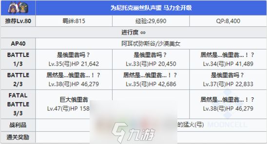 FGO夏日泳装复刻第四轮配置 A山谷竞赛本掉落攻略