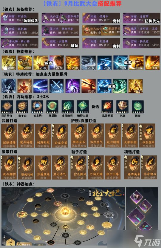 逆水寒手游2.1.3版本铁衣攻略 6V6比武大会搭配推荐