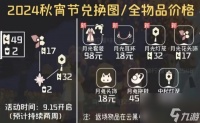 光遇2024年秋宵节物品兑换图介绍