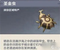 原神圣金虫在哪 圣金虫采集路线大全