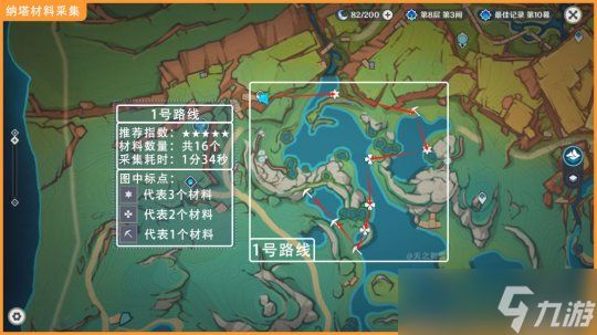 【原神】V5.0攻略 | 73个浪沫羽鳃采集路线—玛拉妮