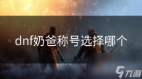 dnf奶爸称号选择哪个
