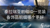 泰拉瑞亚前缀ID介绍装备饰品前缀哪个更好