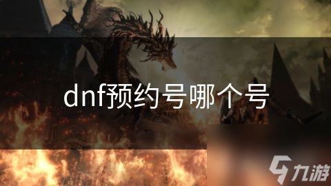 dnf预约号哪个号