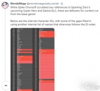 数据挖掘 《七龙珠 电光炸裂》存在大量未出场角色!