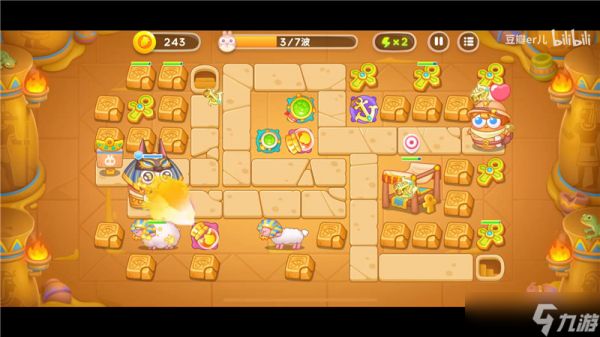 保卫萝卜4法老归来第65关攻略