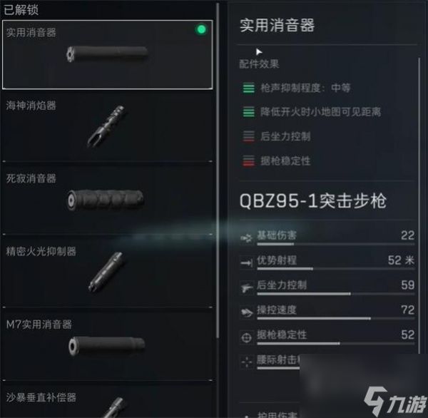 《三角洲行动》qbz95-1突击步枪配件推荐