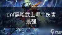 dnf黑暗武士哪个伤害最强