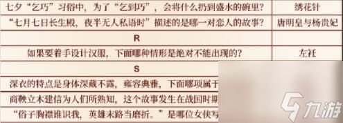 光与夜之恋七夕答题最新答案汇总？光与夜之恋攻略推荐