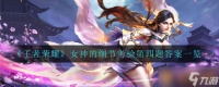 《王者荣耀》女神的细节考验第四题答案介绍