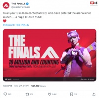 免费 FPS《The Finals》自推出以来玩家数量达 1000 万，Steam“多半好评”