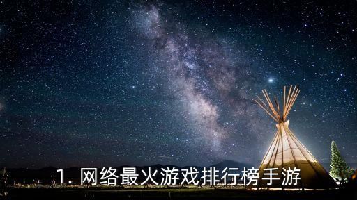 1. 网络最火游戏排行榜手游