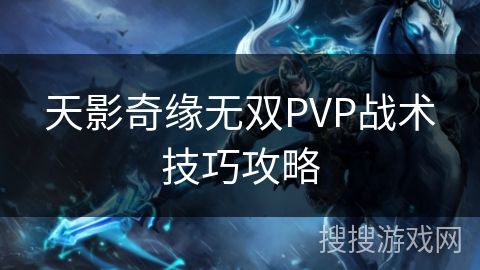 天影奇缘无双PVP战术技巧攻略