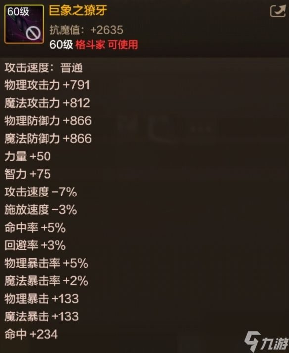 DNF手游巨象之獠牙图鉴