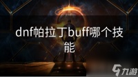 dnf帕拉丁buff哪个技能