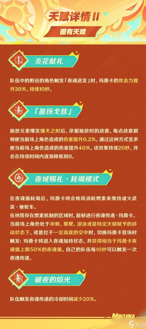 原神玛薇卡有哪些技能 原神火神玛薇卡技能天赋一览