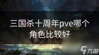 三国杀十周年pve哪个角色比较好