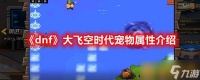《dnf》大飞空时代宠物属性介绍