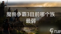 魔兽争霸3目前哪个族最弱