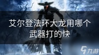 艾尔登法环大龙用哪个武器打的快