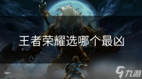 王者荣耀选哪个最凶
