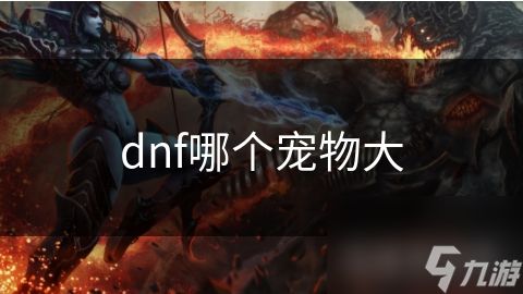 dnf哪个宠物大