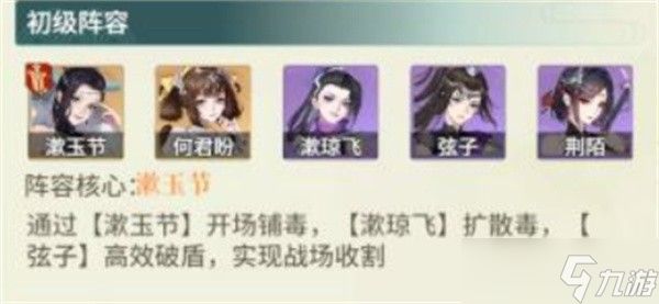 江湖如梦强力毒队阵容搭配推荐