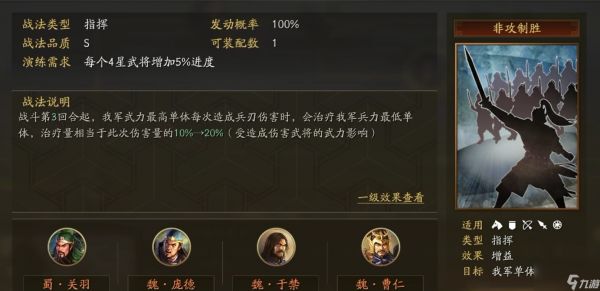 三国志战略版临危救主和非攻致胜区别在哪