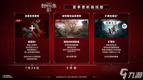 <a linkid=391850>刺客信条</a>:影9月初迎重大更新,玩家期待功能回归