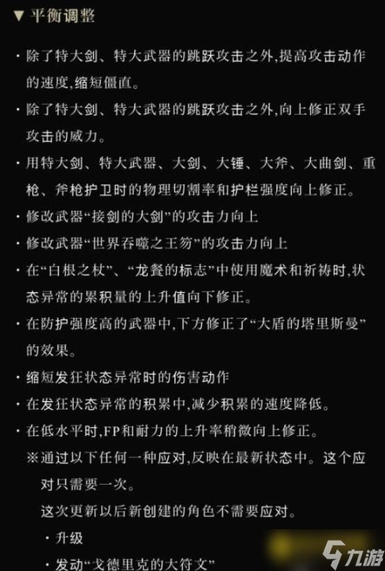 艾尔登法环1.04版本更新内容详解 - 新增功能与职业平衡解析