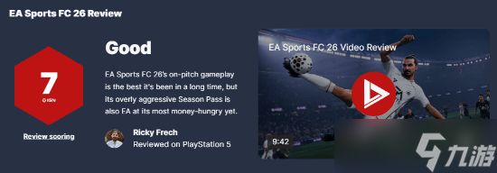 EA SPORTS FC 26上线获IGN 7分：玩法进化显著，<a linkid=392148>商业</a>气息过重引担忧