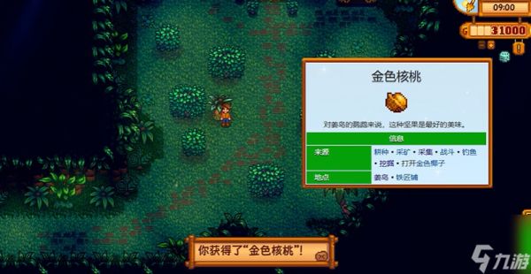 星露谷物语金色核桃怎么获得