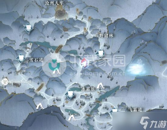 逆水寒手游沧州山洞及野怪位置介绍