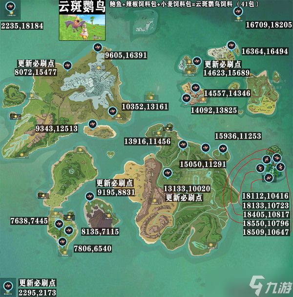 创造与魔法云斑鹦鸟(准确)刷新时间 创造与魔法云斑鹦鸟(2025)必刷位置分享